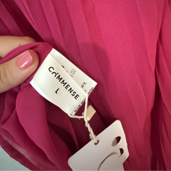 Commense NWT Magenta Ruffle Strapless Dress - Picture 8 of 9